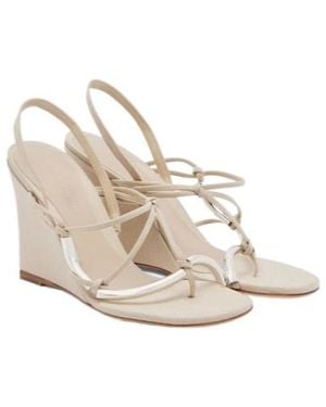 Christopher Esber Molten Wedge Thong Sandals - Natural