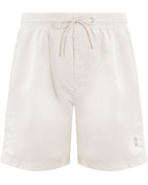 Brunello Cucinelli Drawstring Swim Shorts - White
