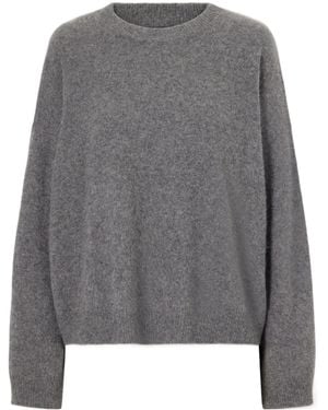 Loulou de Saison Ribbed Crew Neck Jumper - Grey