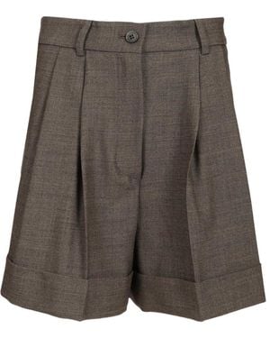 P.A.R.O.S.H. Pleated Shorts - Grey
