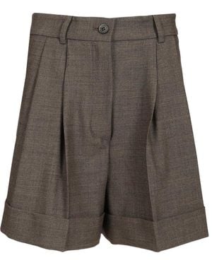 P.A.R.O.S.H. Pleated Shorts - Gray