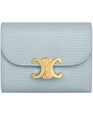 Celine Small Flip Wallet - Blue