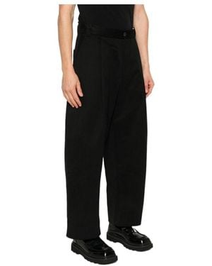 Studio Nicholson Belt-Loop Casual Pants - Black