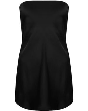 Norma Kamali Bias Strapless Mini Dress - Black