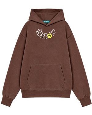 Barrow Teddy Bear Printed Hoodie - Brown
