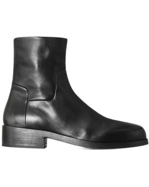 Marsèll Leather Ankle Boots - Black