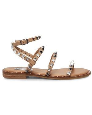 Steve Madden Rivet-Inlaid Sandals - Brown