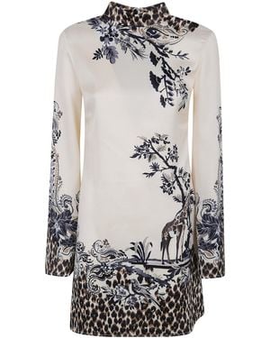 Etro Printed Dress - Gray