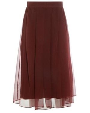 Brunello Cucinelli Flared Midi Skirt - Purple