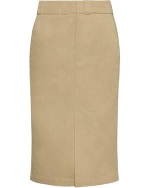 Maison Margiela Skater Chino Midi Skirt - Natural