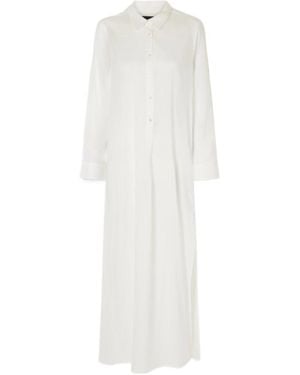 Nili Lotan Mina Cotton-Voile Midi Dress - White
