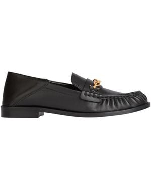 Balmain Sync Smooth Leather Loafers - Black