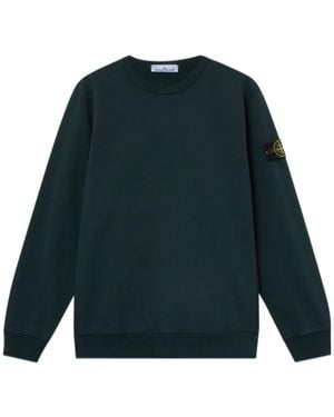 Stone Island Regular-Fit Crewneck Sweatshirt With Ribbed Inserts - Green