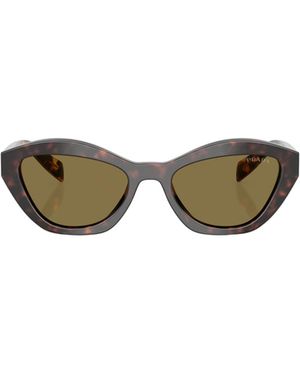 Prada Eyewear Butterfly Frame Sunglasses - Green