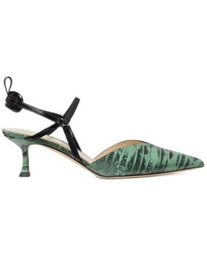 Fendi Very Colibrì Slingback Court Shoes - Green