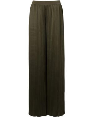 JOSEPH Pleated Wide-Leg Trousers - Green