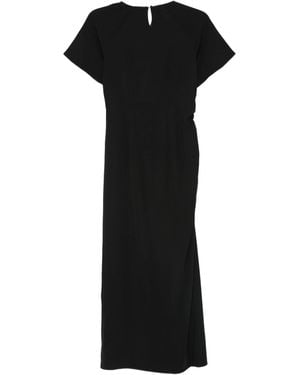 Samsøe & Samsøe Crew Neck Midi Dress - Black