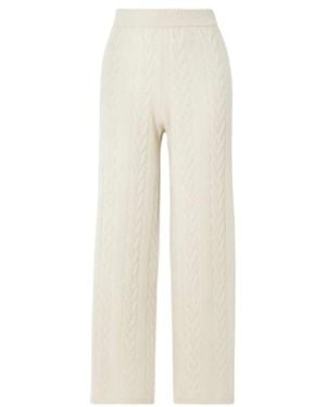 Lisa Yang Twisted Knitted Casual Pants - White