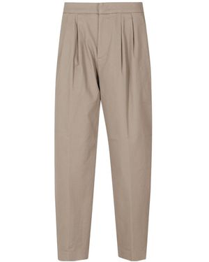 Dondup Sally Loose Fit Pleated Pants - Natural