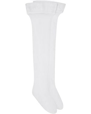 Dolce & Gabbana Semi-Sheer Stockings - White