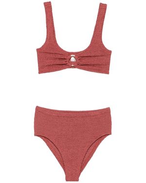 Hunza G Nadine Crinkled Bikini - Red