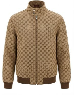 Gucci Gg Fabric Jacket - Natural