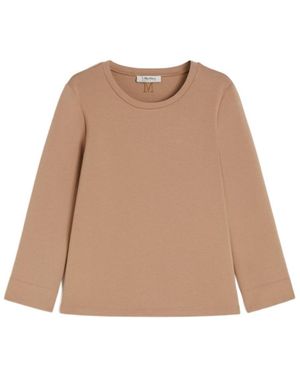 Max Mara Scuba Jersey T-Shirt - Natural