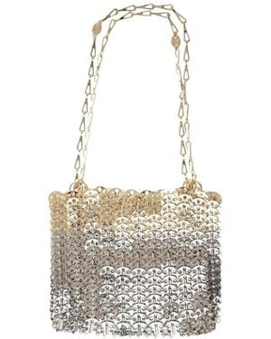 Rabanne Rabanne 1969 Skyline Metallic Effect Tote Bag - White
