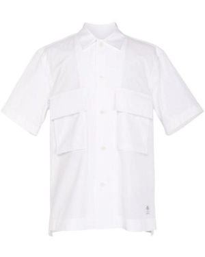 Sacai Short-Sleeve Pocket Shirt - White
