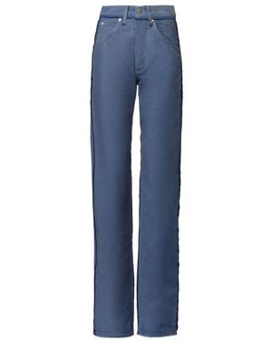 Maison Margiela High-Waist Frayed-Detailed Straight-Leg Jeans - Blue