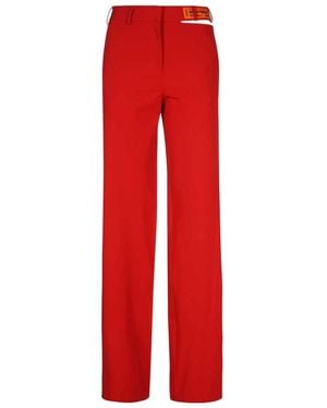 Heron Preston Cut-Out Wide Leg Trousers - Red