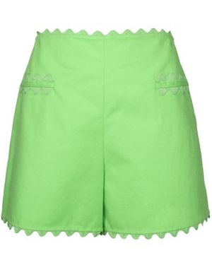 Moschino Lace Detail Shorts - Green