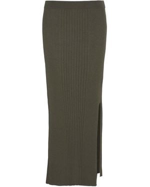 Barbour Mondale Knitted Midi Skirt - Green