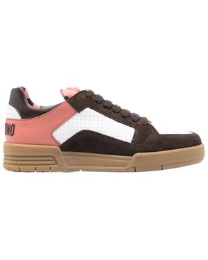 Moschino Panelled Low-Top Trainers - Brown