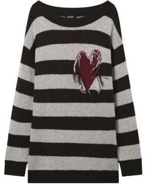 we11done Striped Jumper - Grey