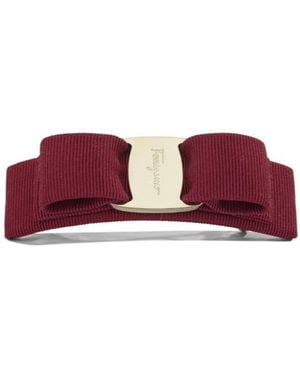 Ferragamo 'Vara' Hair Clips - Purple