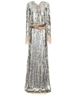 Valentino Long Sleeve Dress - White