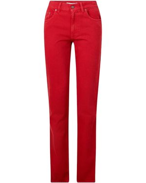 Chloé Straightleg Denim Trousers - Red