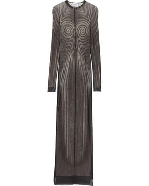 Jean Paul Gaultier The Long Spirale Dress - Grey