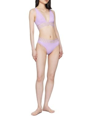 Versace Greca Border Bikini Bottoms - Pink