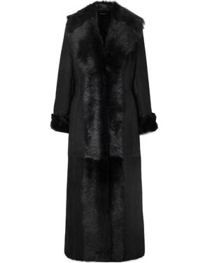 Magda Butrym Shearling Coat - Black