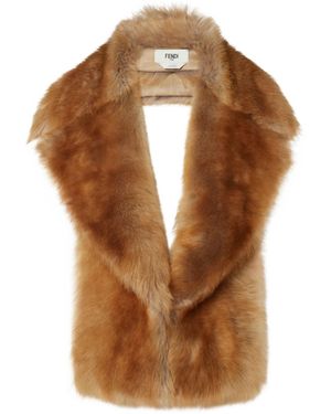 Fendi Wraparound Maxi Scarf - Brown