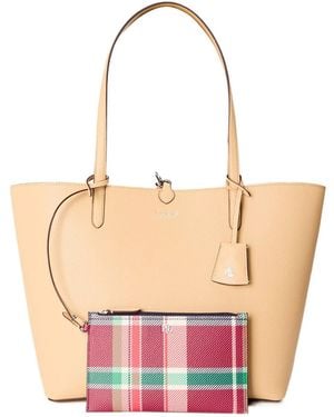 Ralph Lauren Reversible Leather Tote Bag - Pink