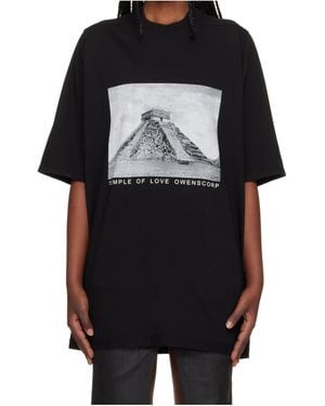 Rick Owens Graphic Printed Crewneck T-Shirt - Black