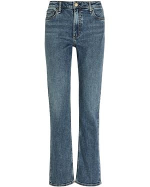 Rag & Bone Mid-Rise Straight-Leg Jeans - Blue