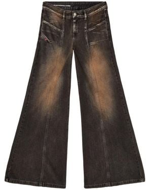 DIESEL D-Akii Flare Jeans - Grey