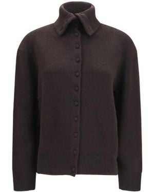 Lisa Yang Denie Button-Up Cardigan - Black