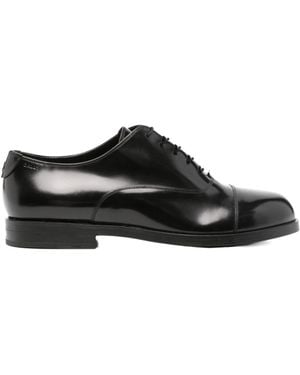 Bally Strap-Up Dress Shoes - Black