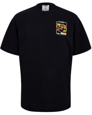 A Bathing Ape Crew Neck Printed T-Shirt - Black