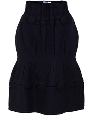 Prada Fresh Bright Colour Half Skirt - Blue